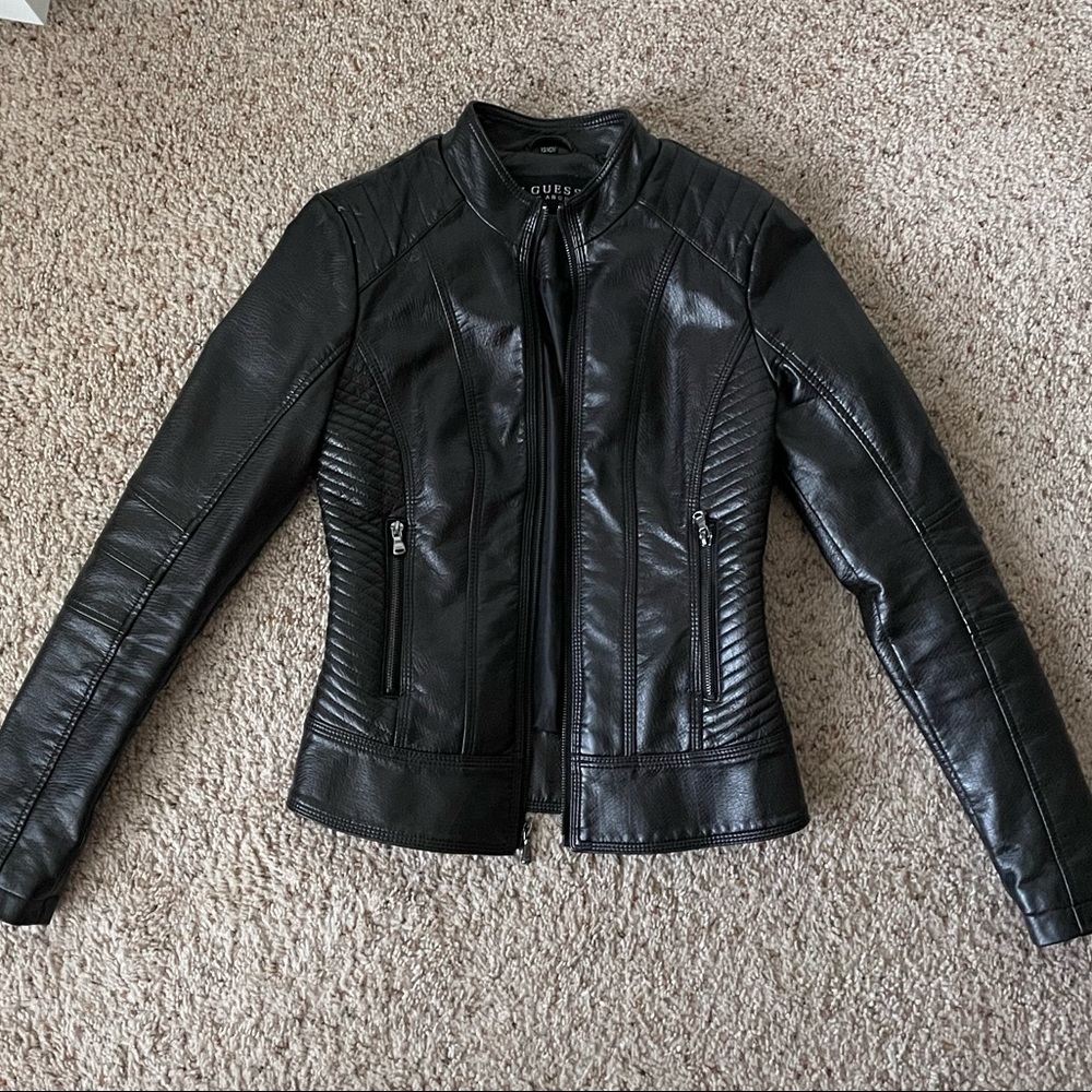 Guess vegan leather jacket